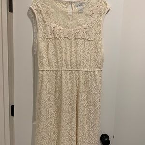 Pinky Cream Dress 2x